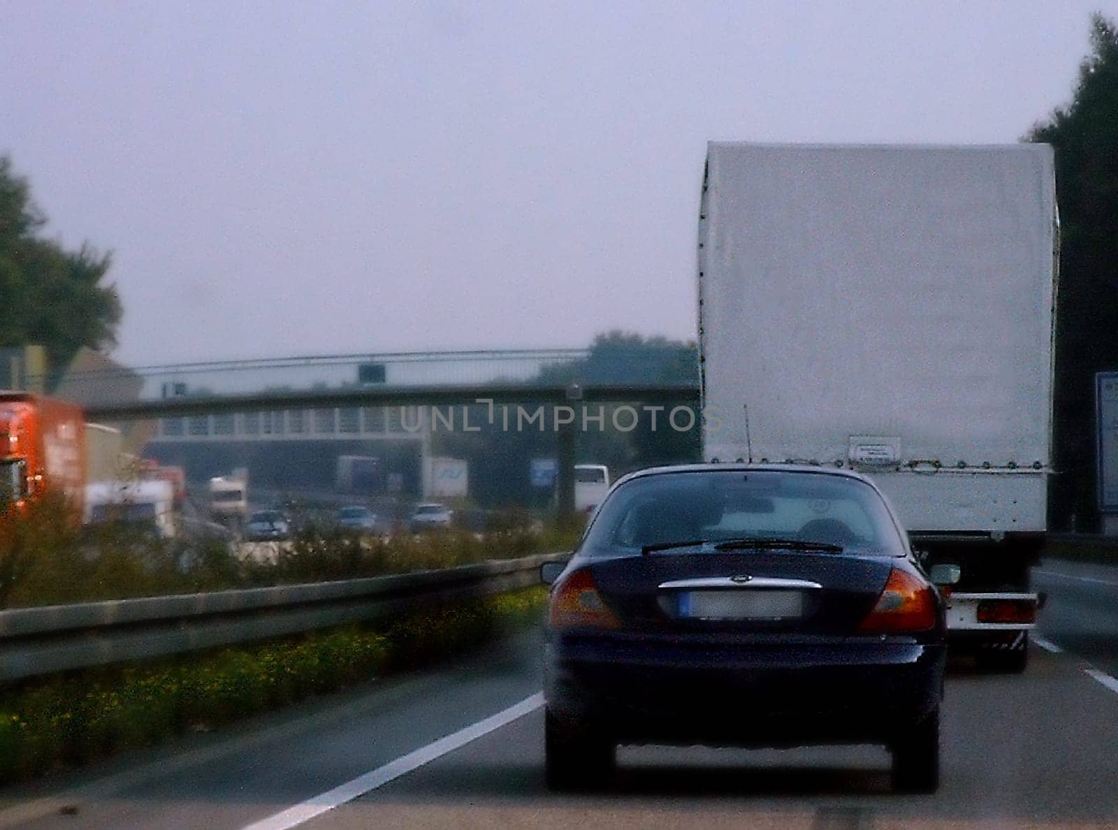 Slow-moving traffic