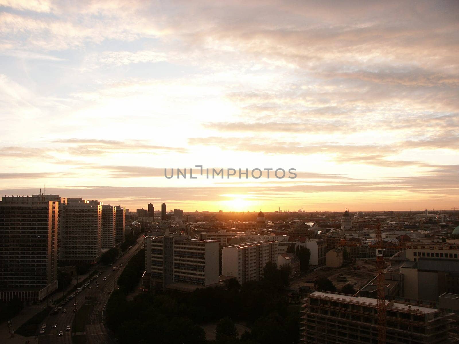 Berlin's summer sunset