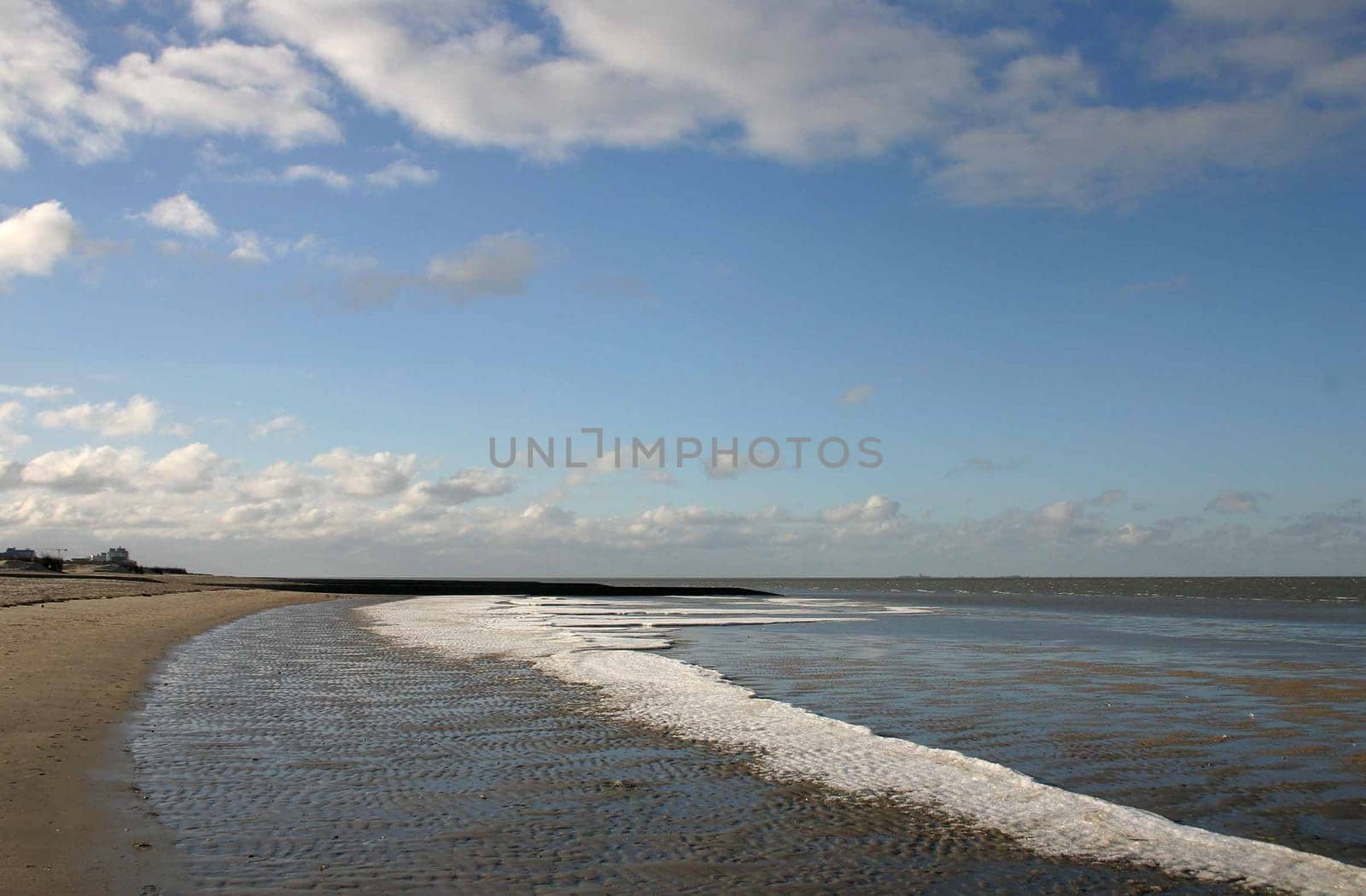 Snow on the beach