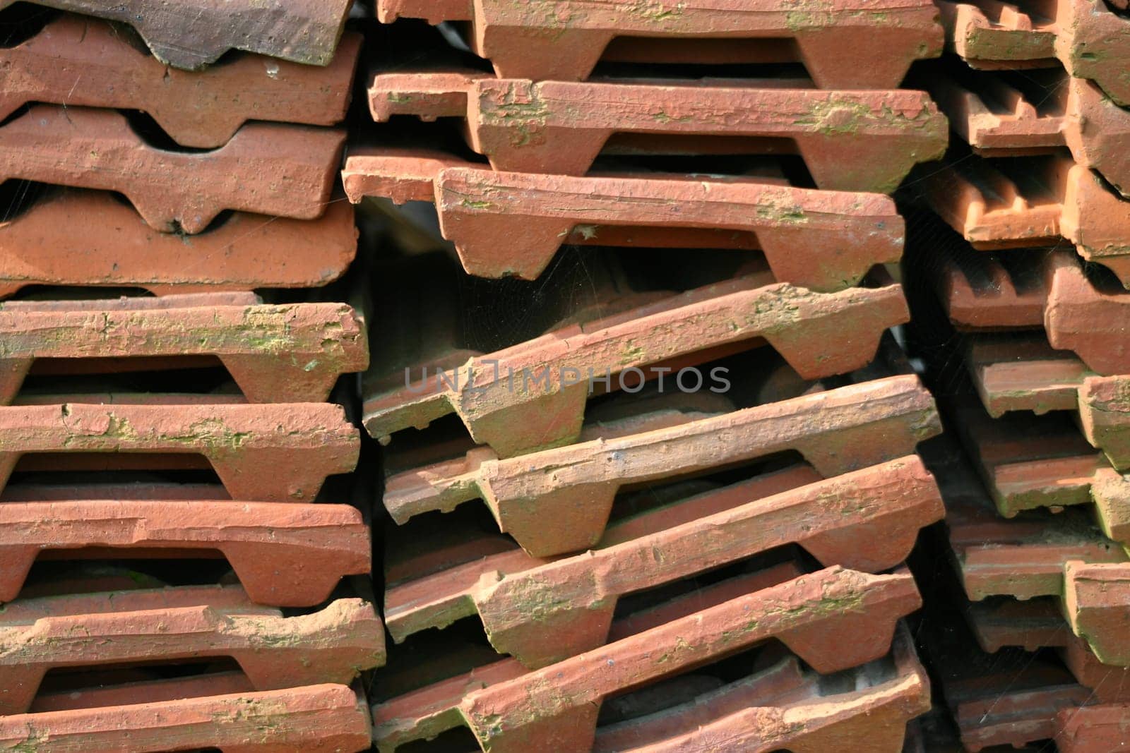 Stack of roof tiles