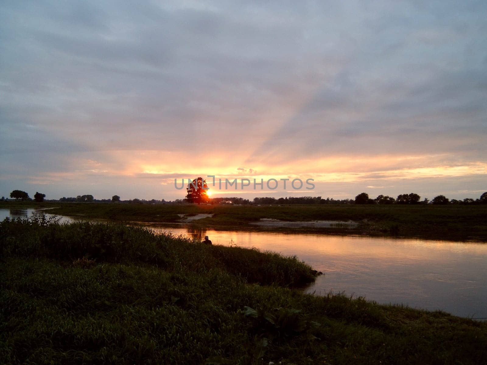 Sunset on the Aller