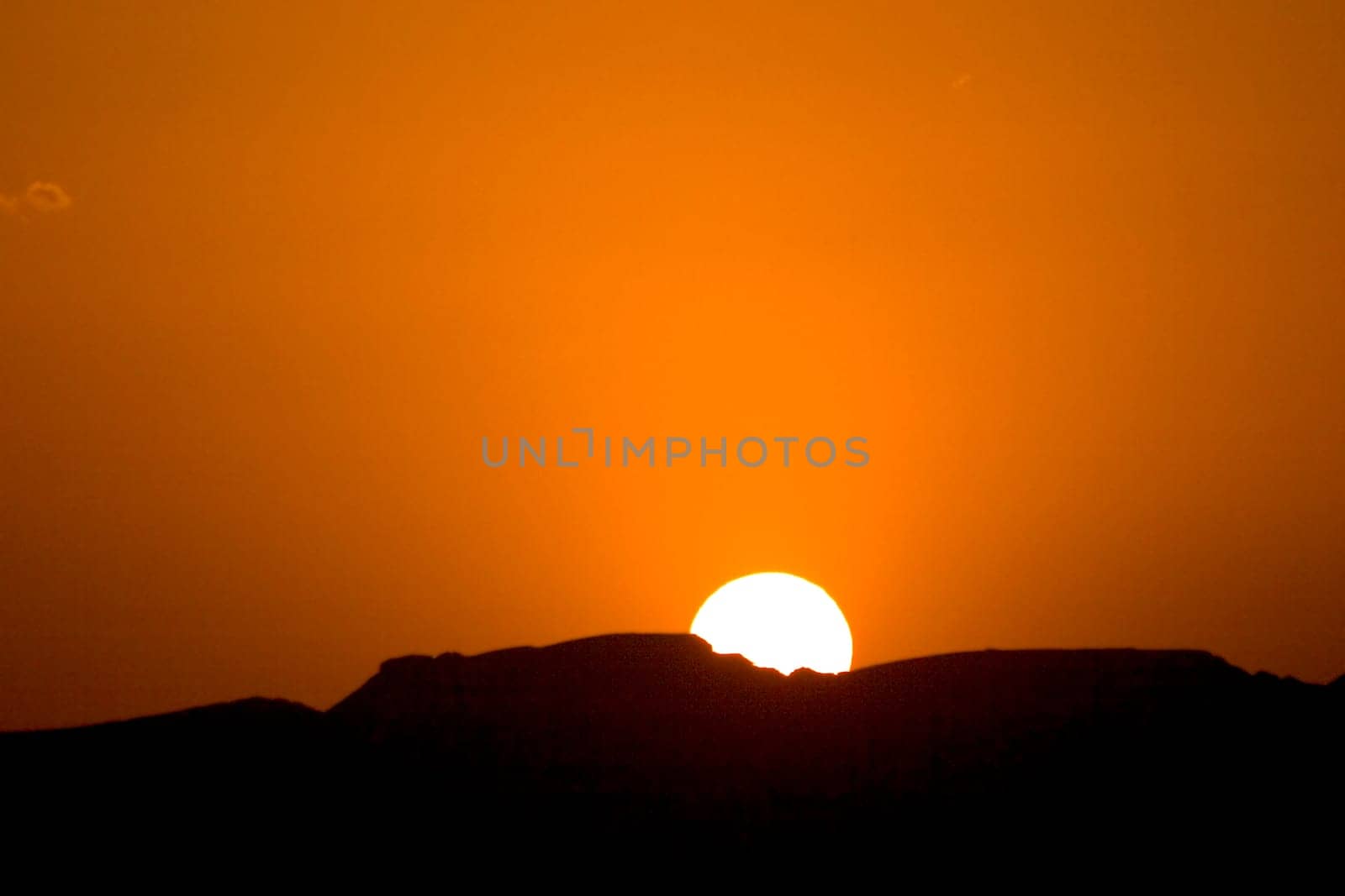 Sunset over the desert