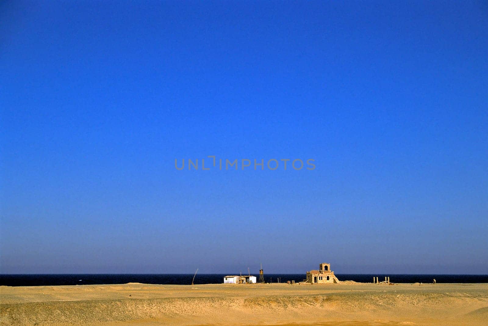 Desert dwelling with sea view