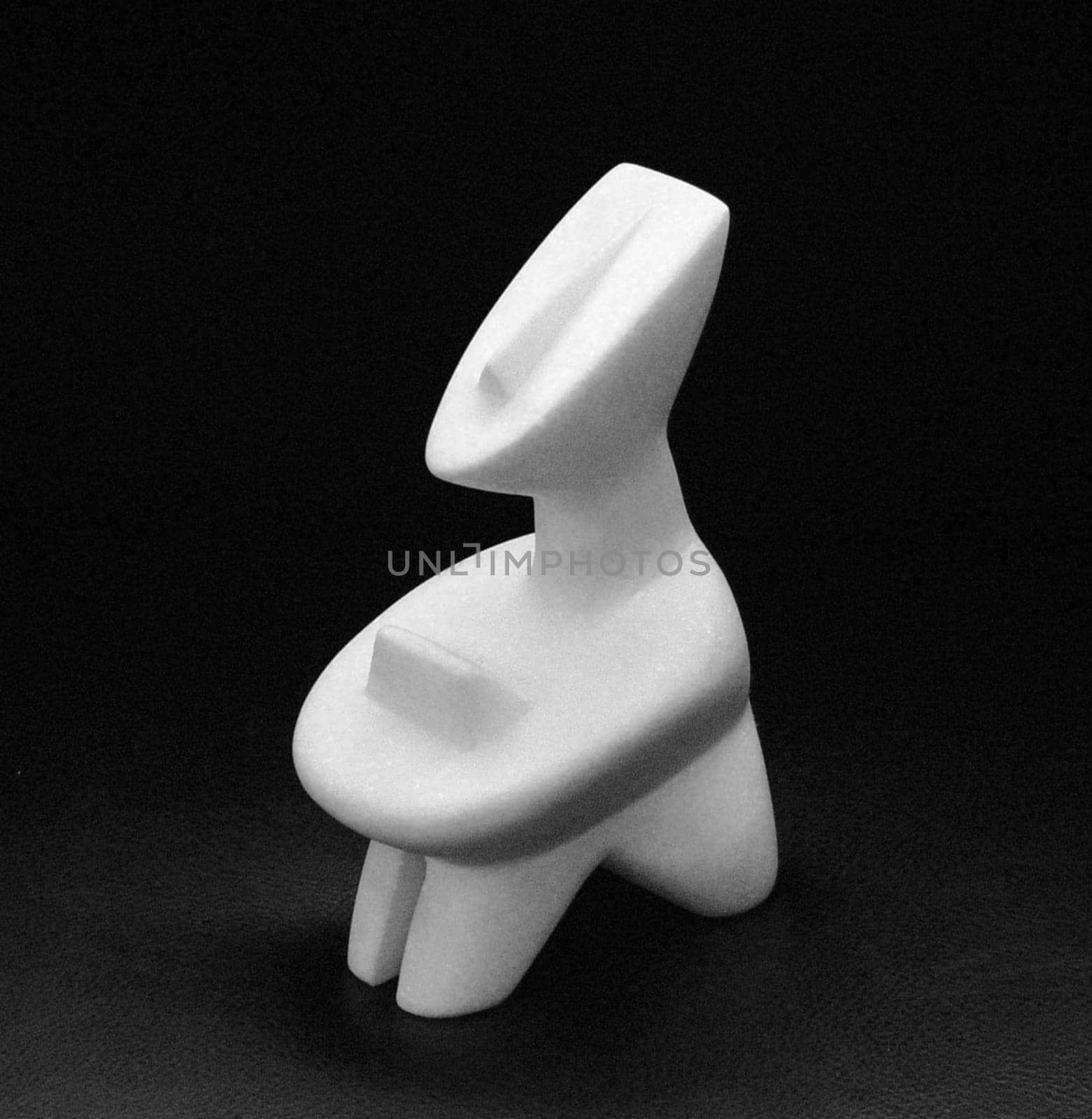 The figures from the Cyclades in Greece are unique. Whatever they represent,the modern style is astounding. Because the works of art are dated to 4500 v.Ch. A "Stone Age Picasso"" was probably at work here."
