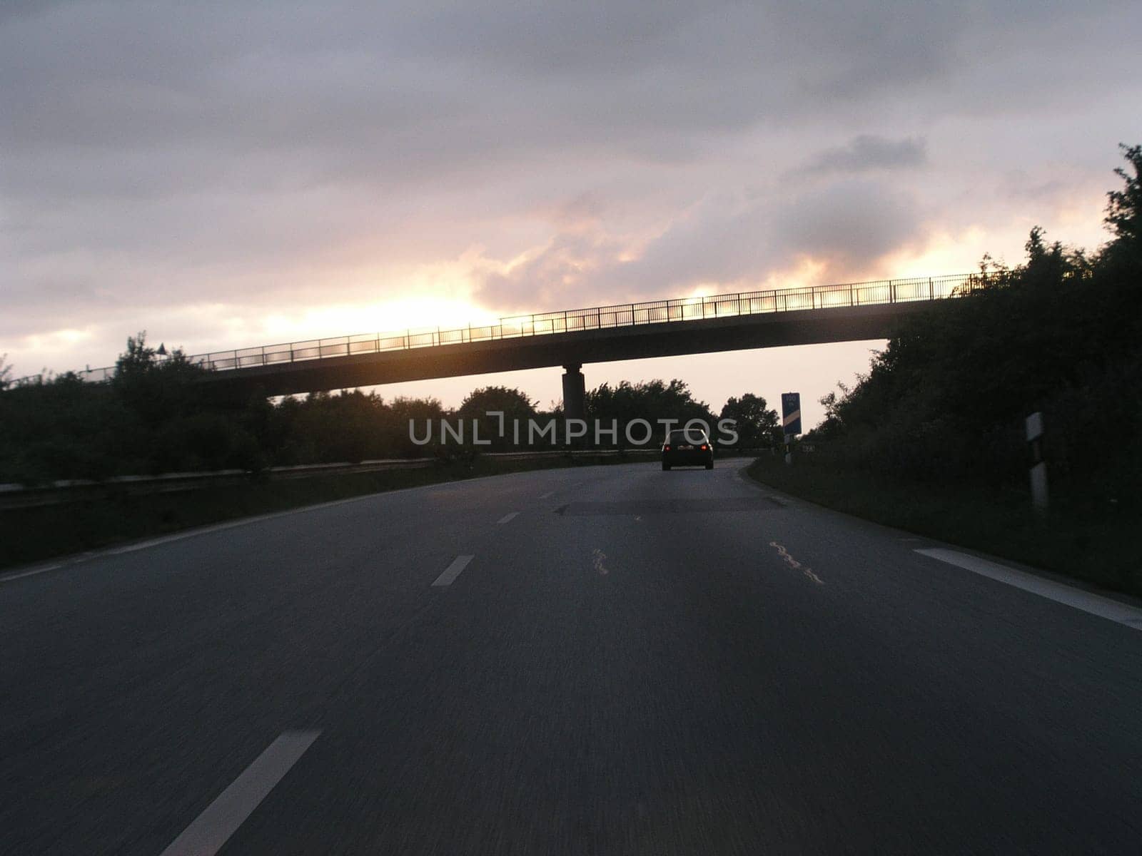 Photographed while driving.