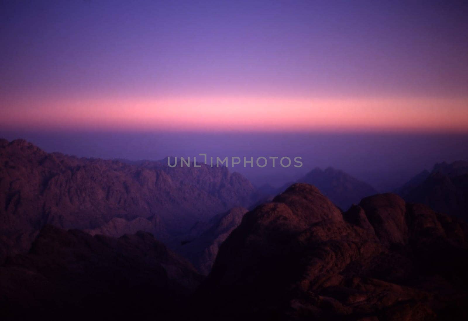 Sunrise in the Sinai Mountains,Egypt 1991