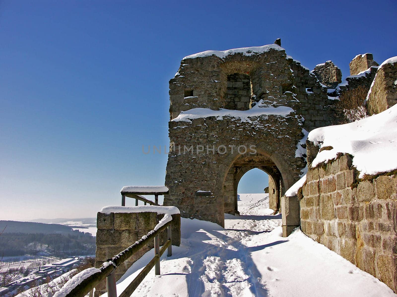 through the gate