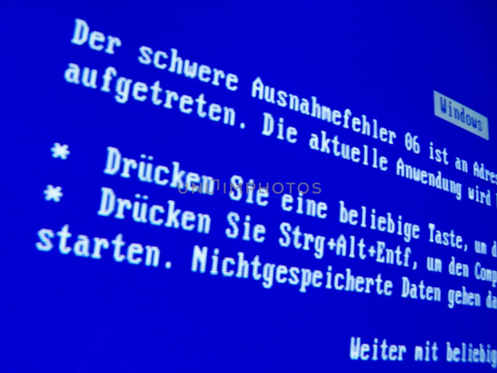 Fatal exception error