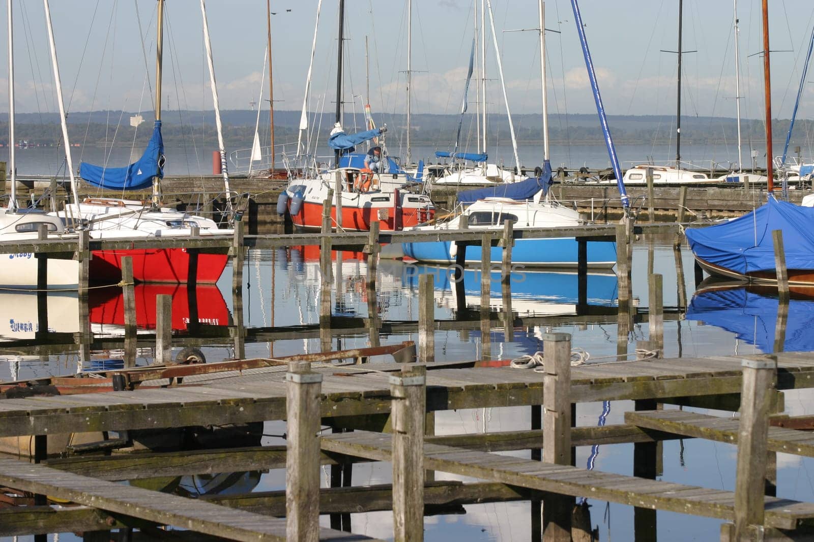 Sailboat harbour