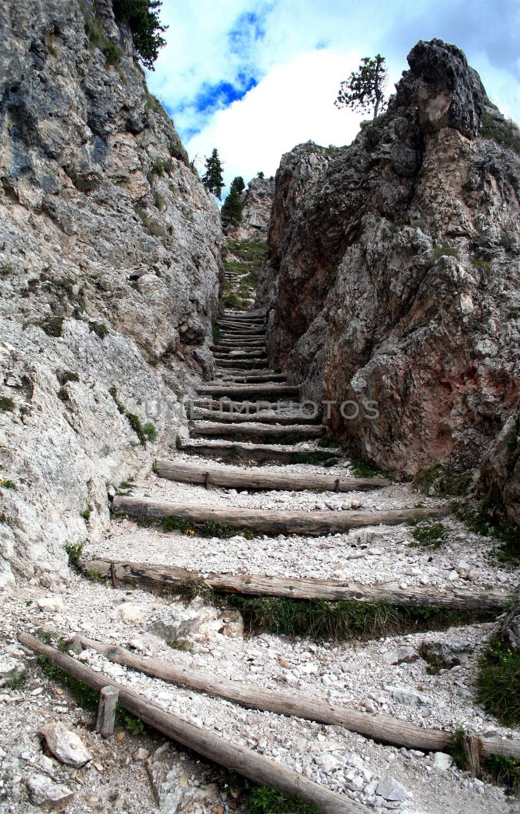 Steep uphill
