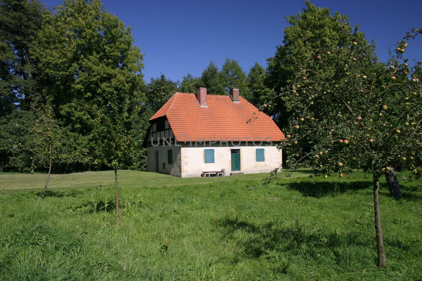 Old washhouse at Brake Castle (seat of the Weserreniassance Museum).