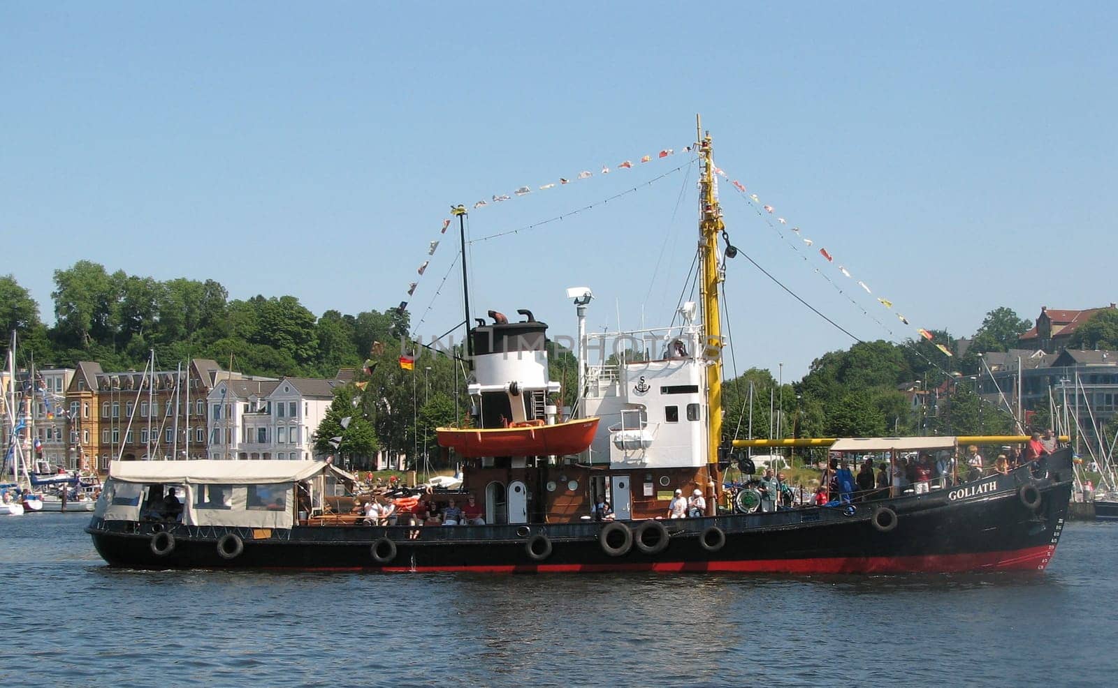 Dampfrundum in Flensburg 2005. Dampfschiff Goliath