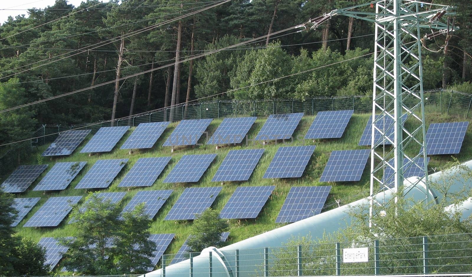 Energy Park Series. This solar system provides about 60 KW of electricity