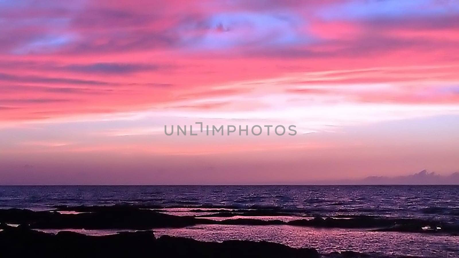 Hawaii in the light of the setting sun