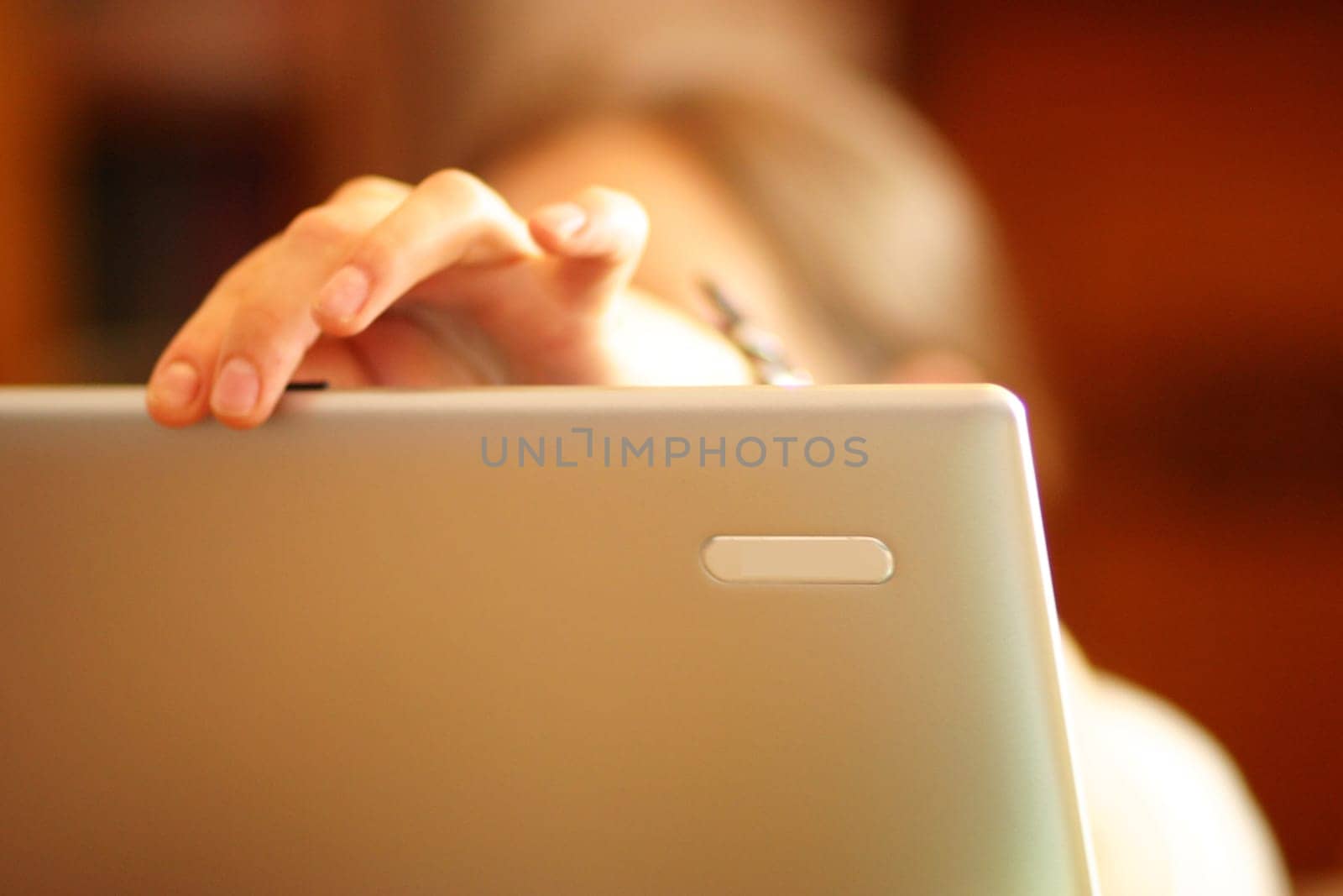 After work on the laptop