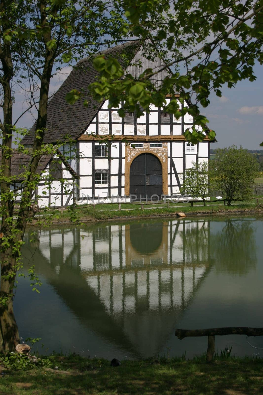 Idyllic village scene