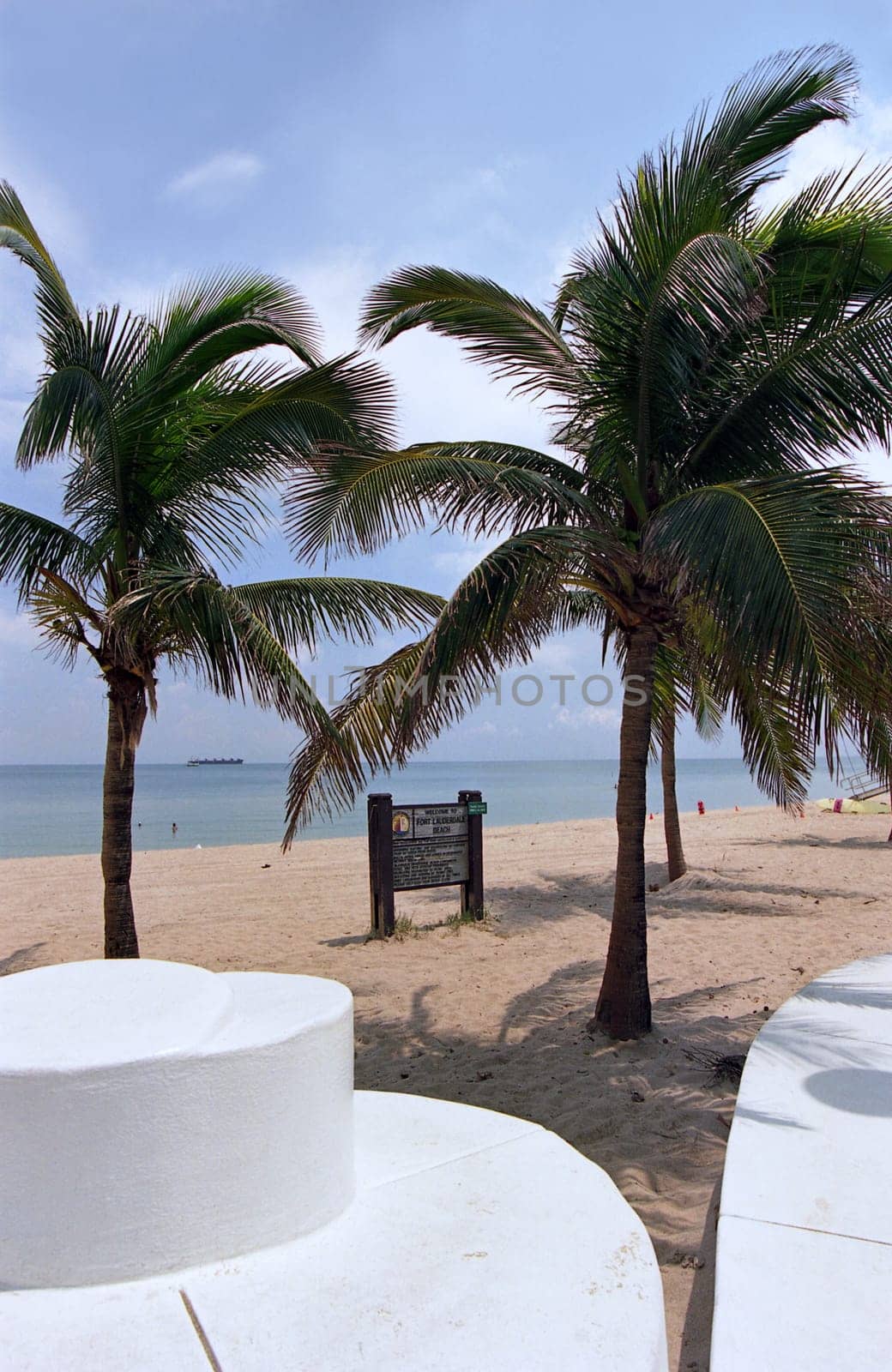on the beach I