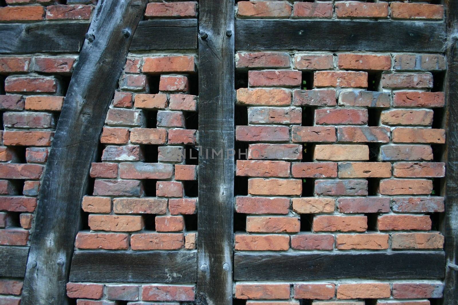 House wall full of holes