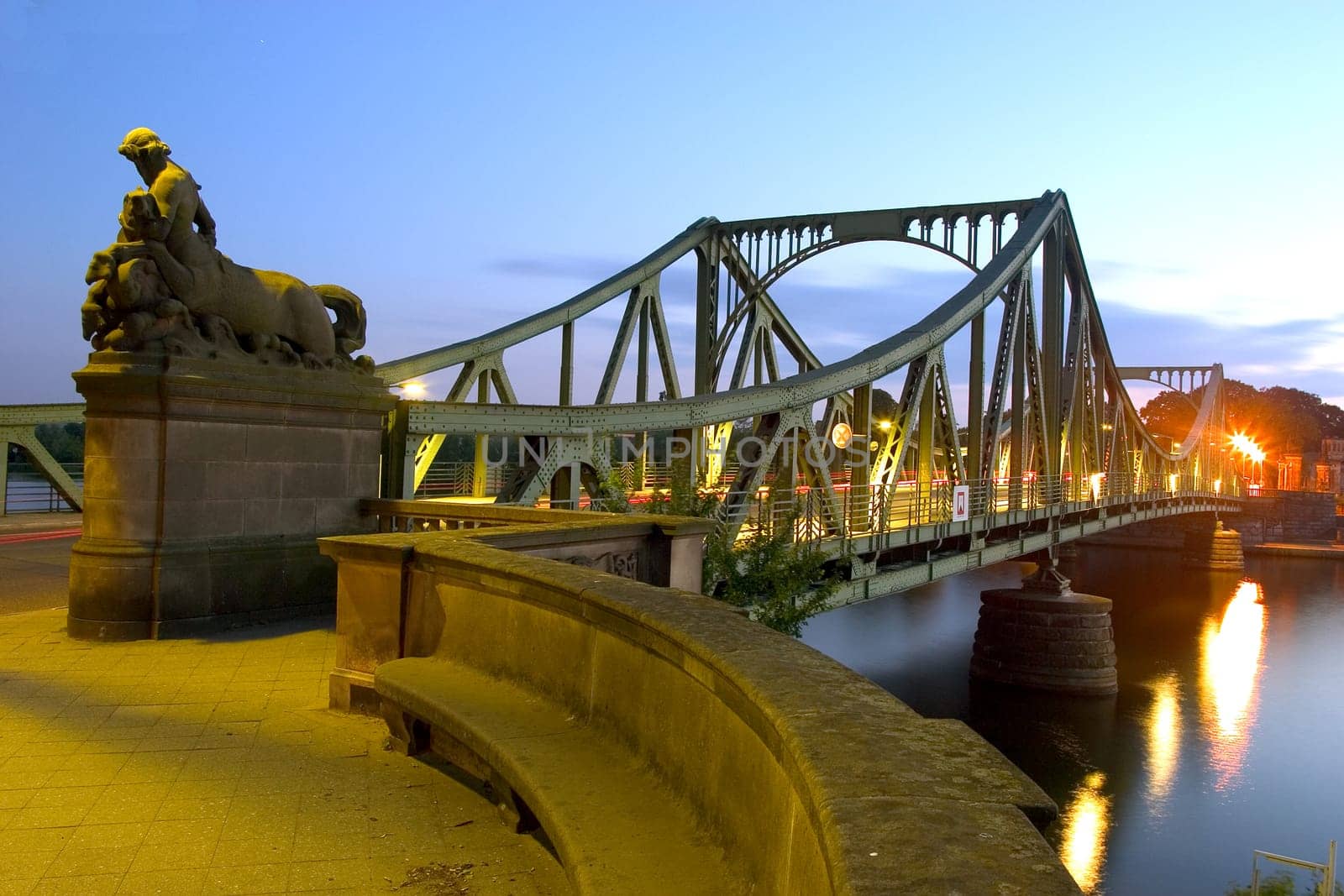 Glienicke Bridge at Night 01
