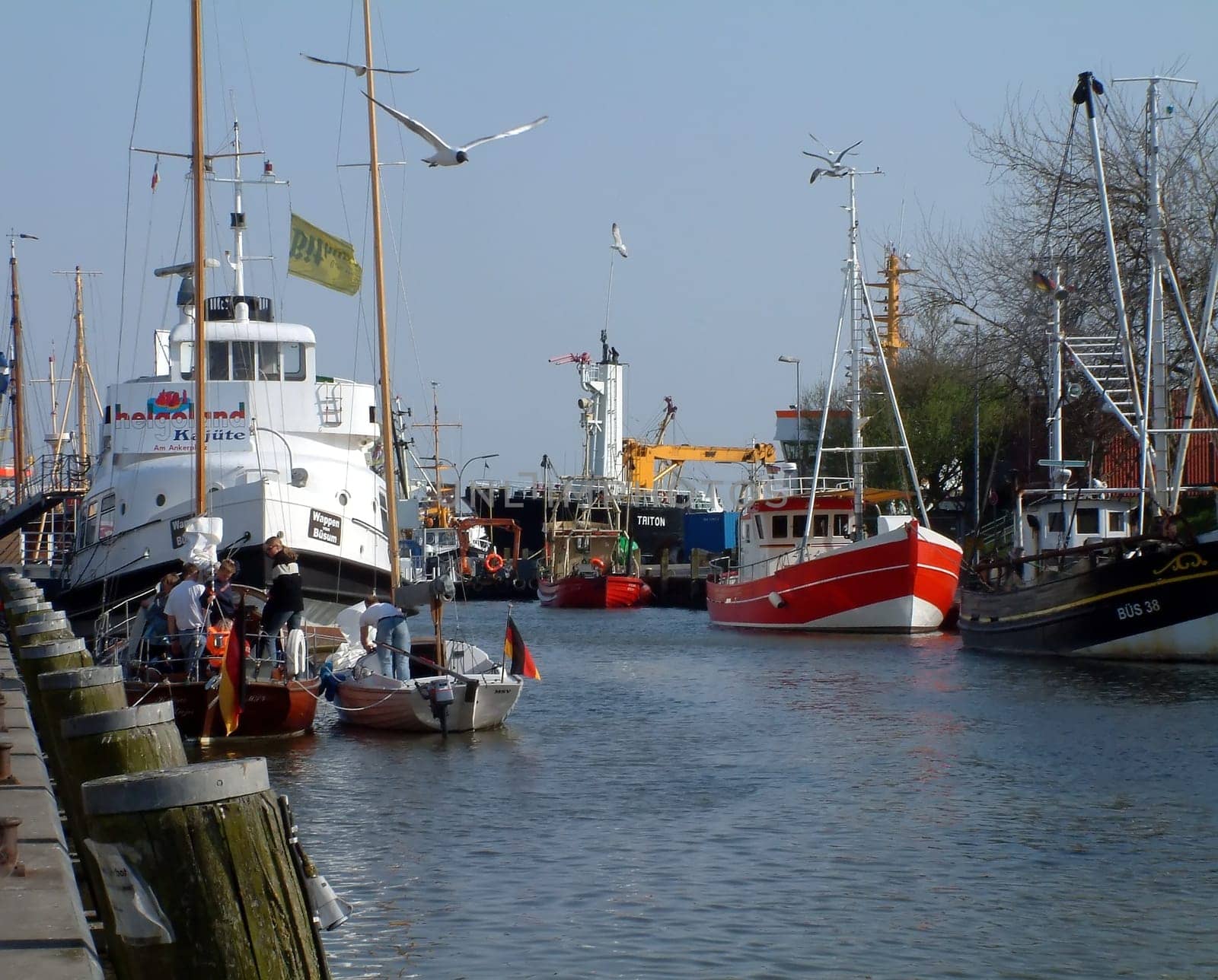 Büsum harbour. I took the photo in 2003 with a Fuji 602 zoom. Hence the slightly higher noise