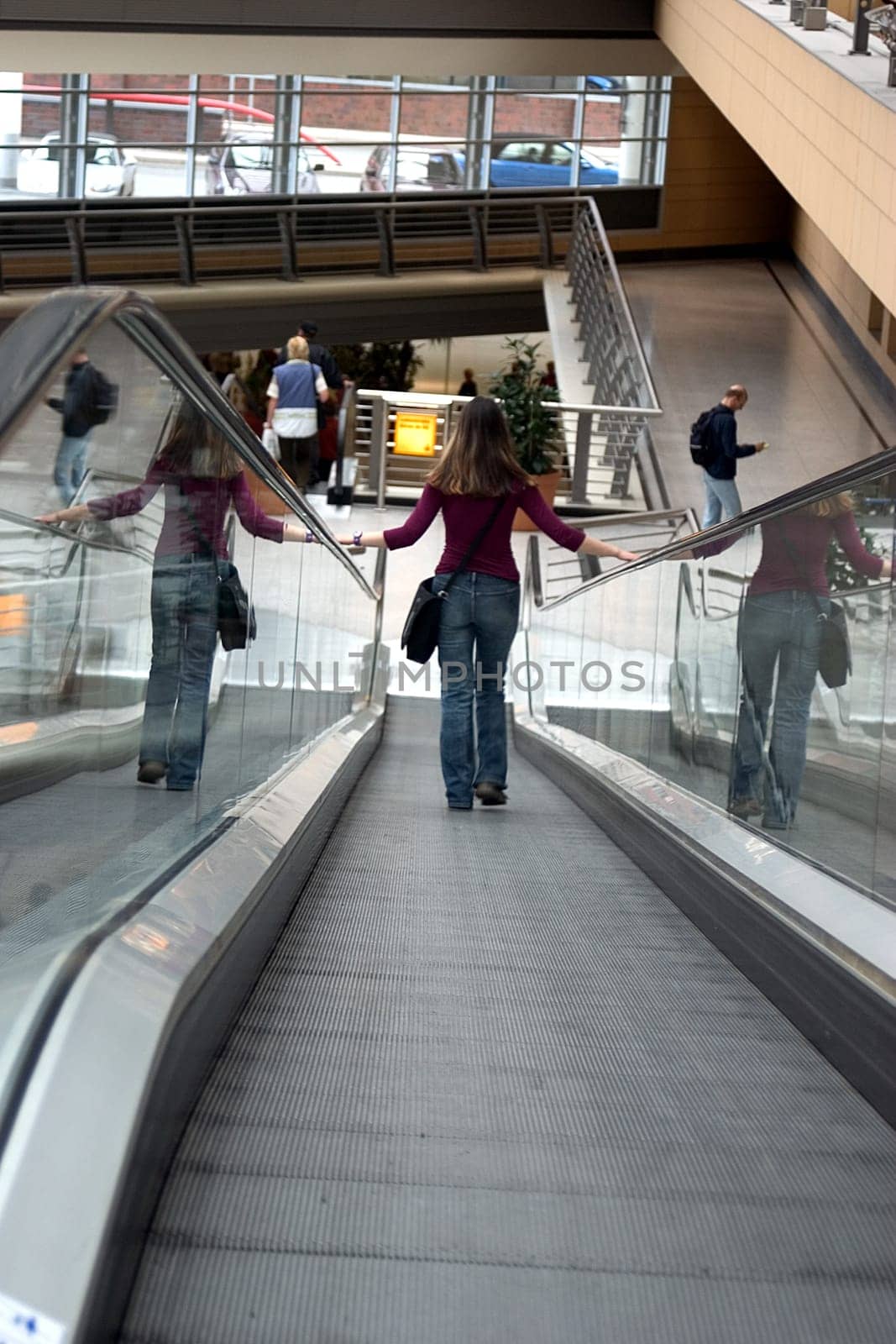 Woman in mall