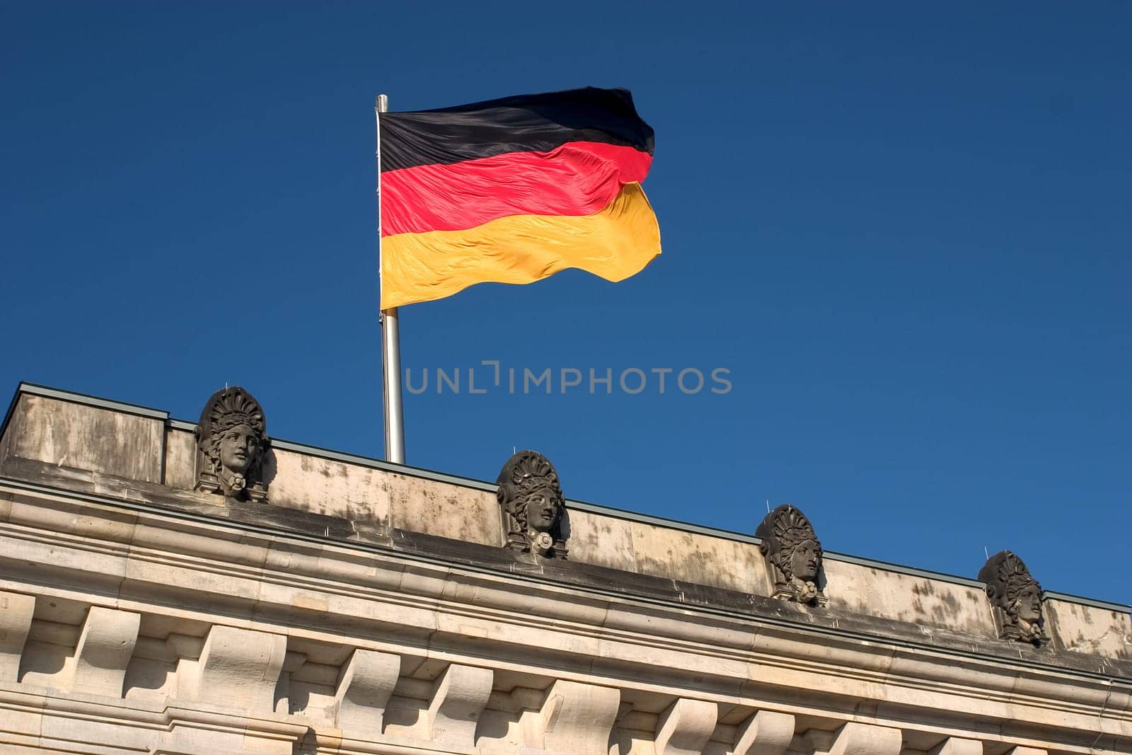 Flag above the Reichstag