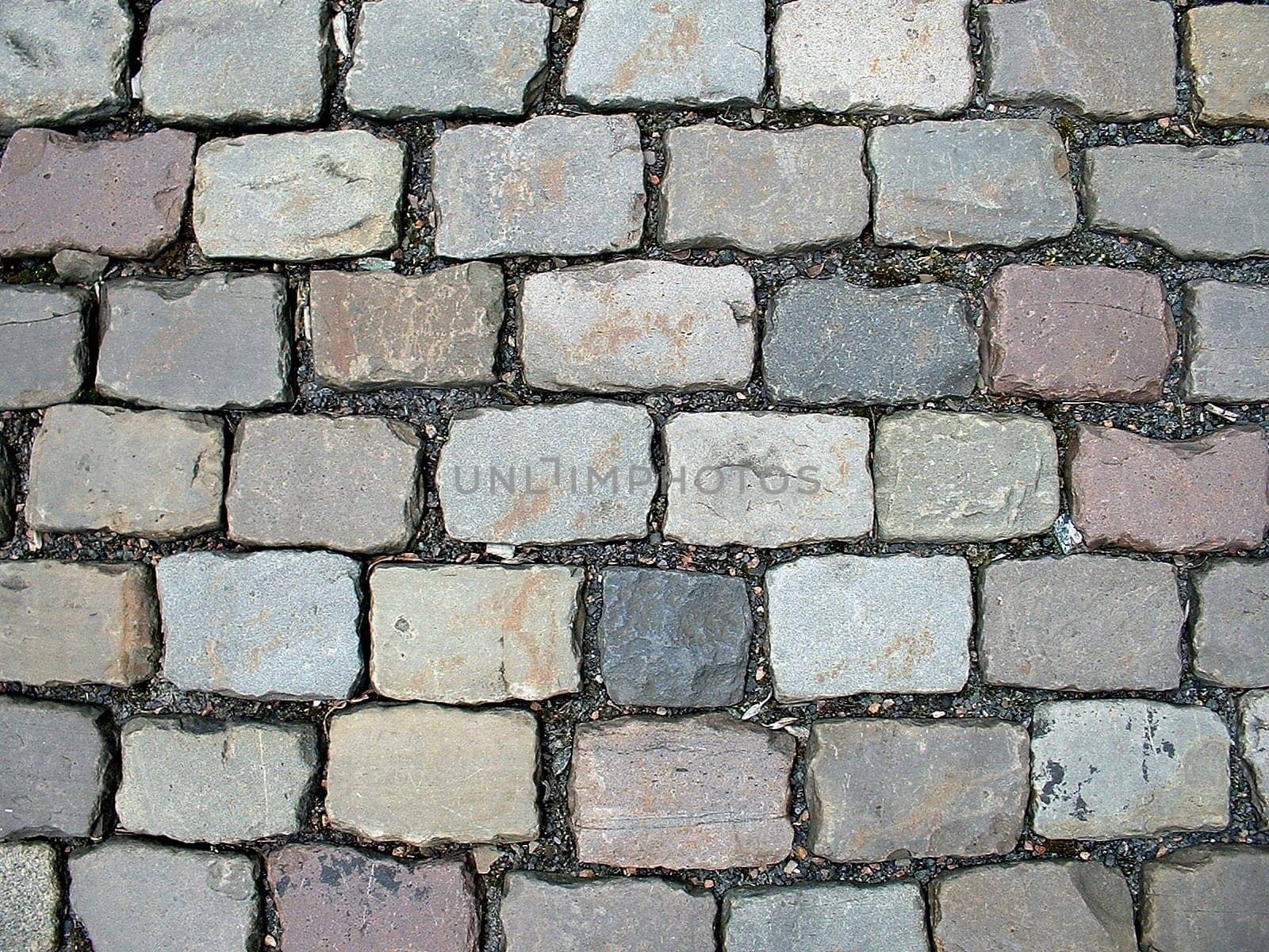 Cobblestone pavement