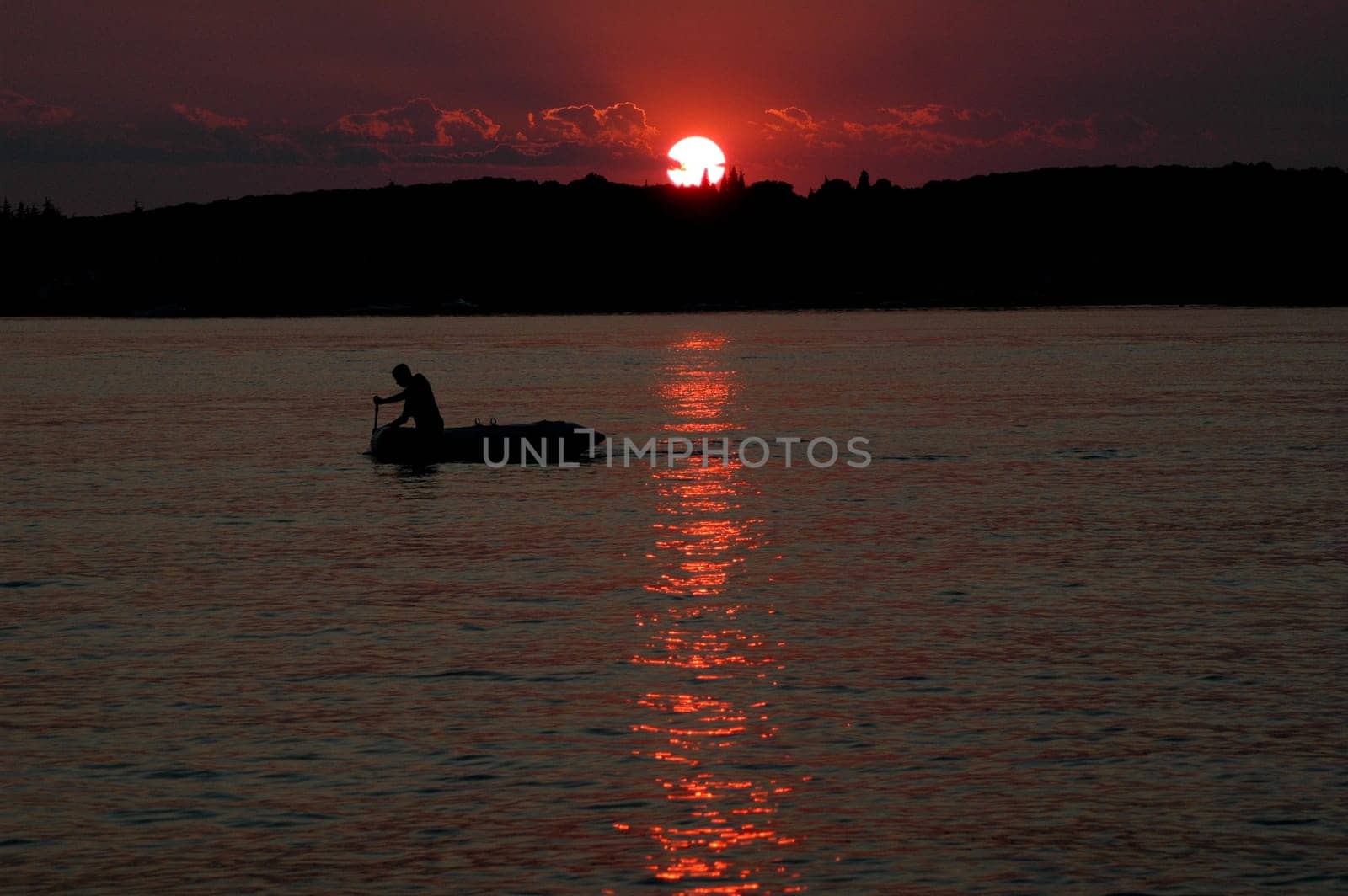 An inflatable boat