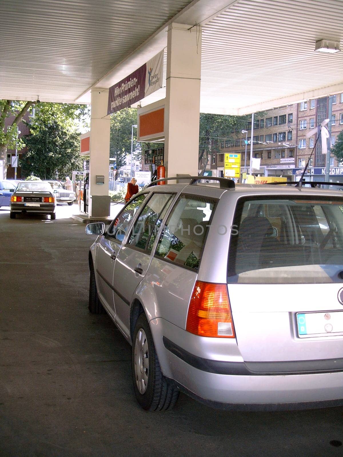 At the gas station