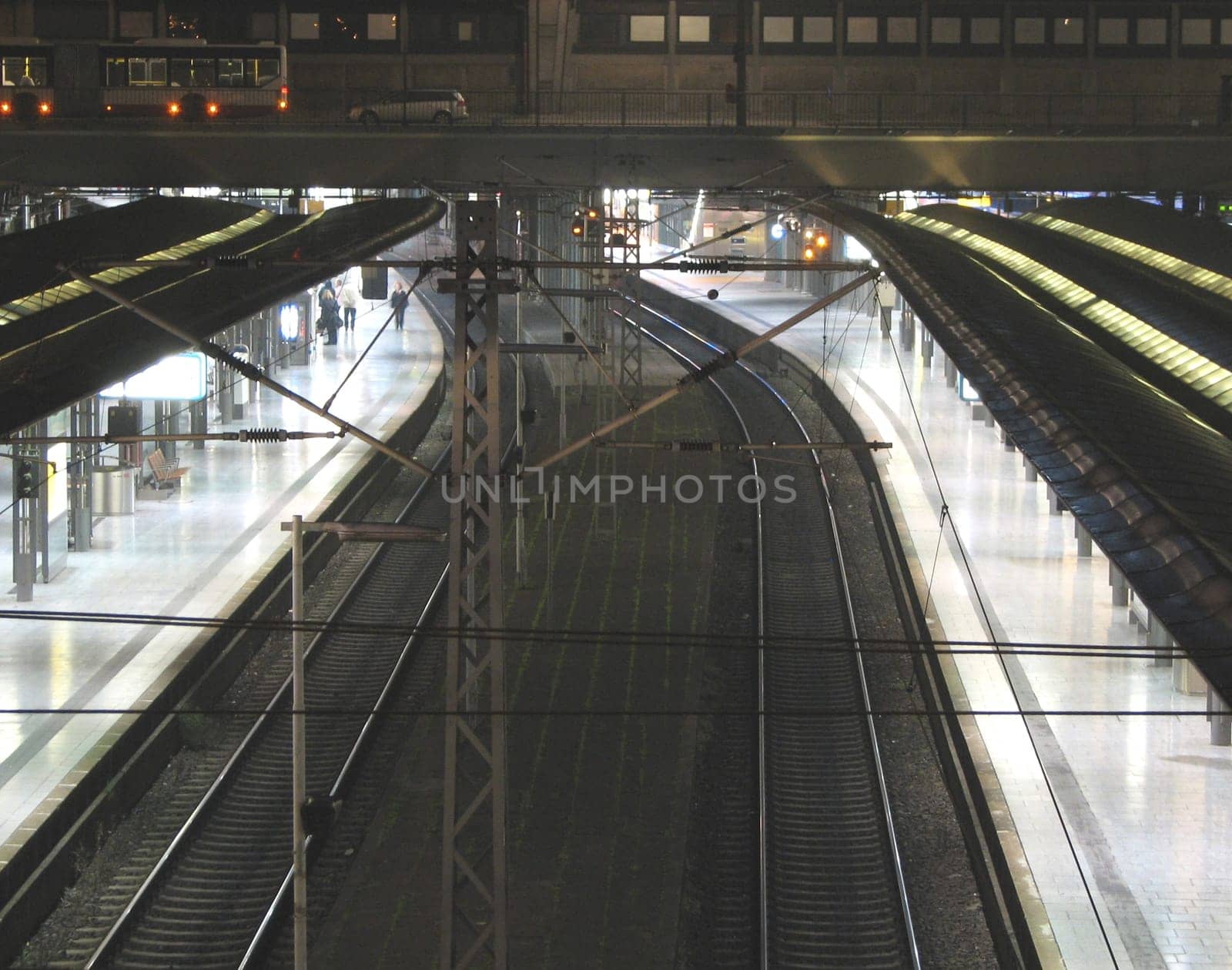 Hamburg main train station Sunday at 6.30 a.m.