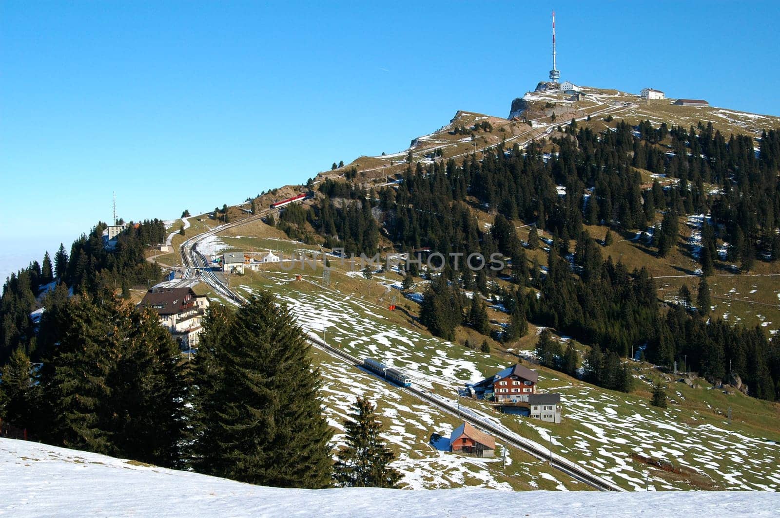 Train station Rigi Kulm View of Rigi Switzerland