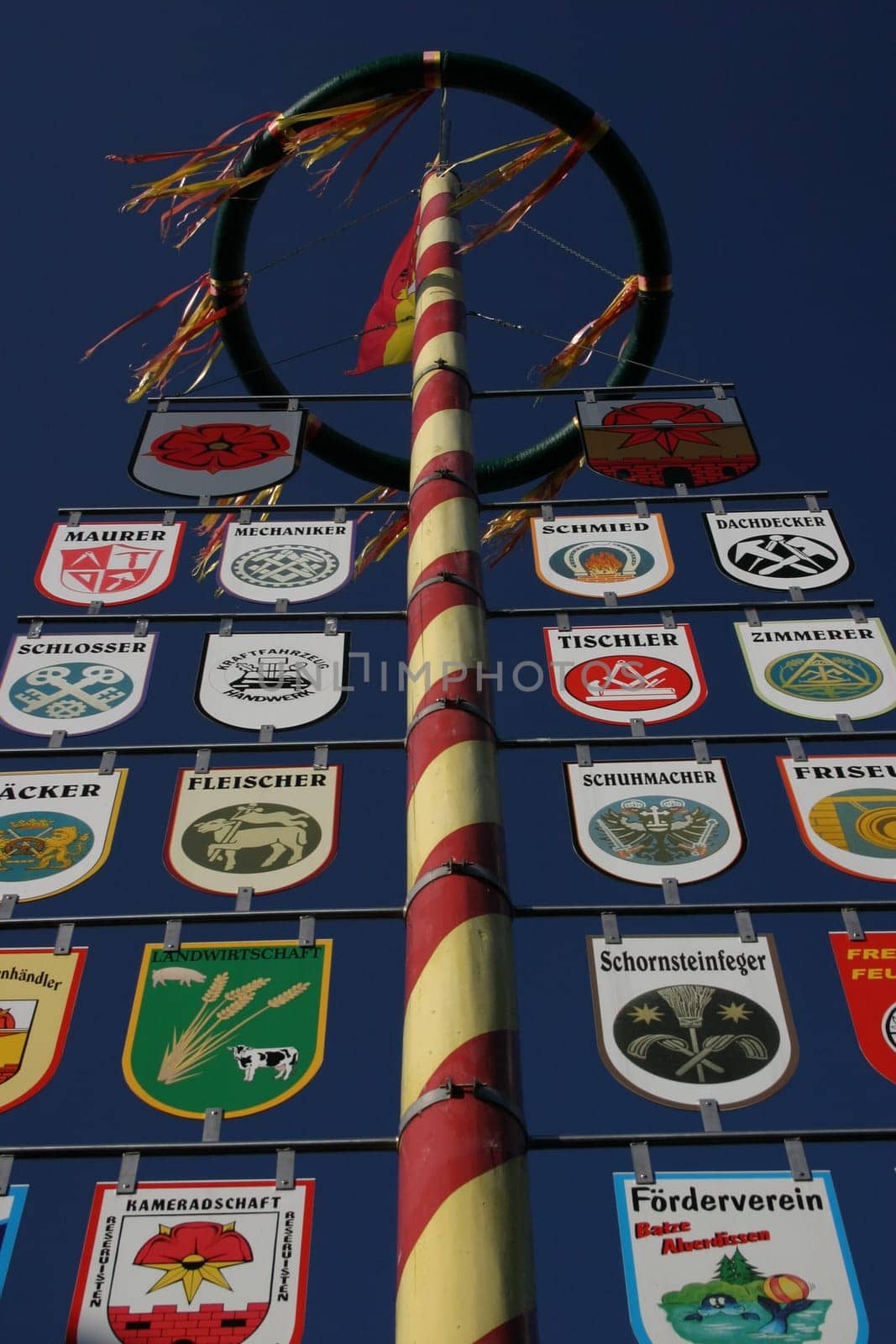 Guild tree on the fountain square in Alverdissen (Lipperland)