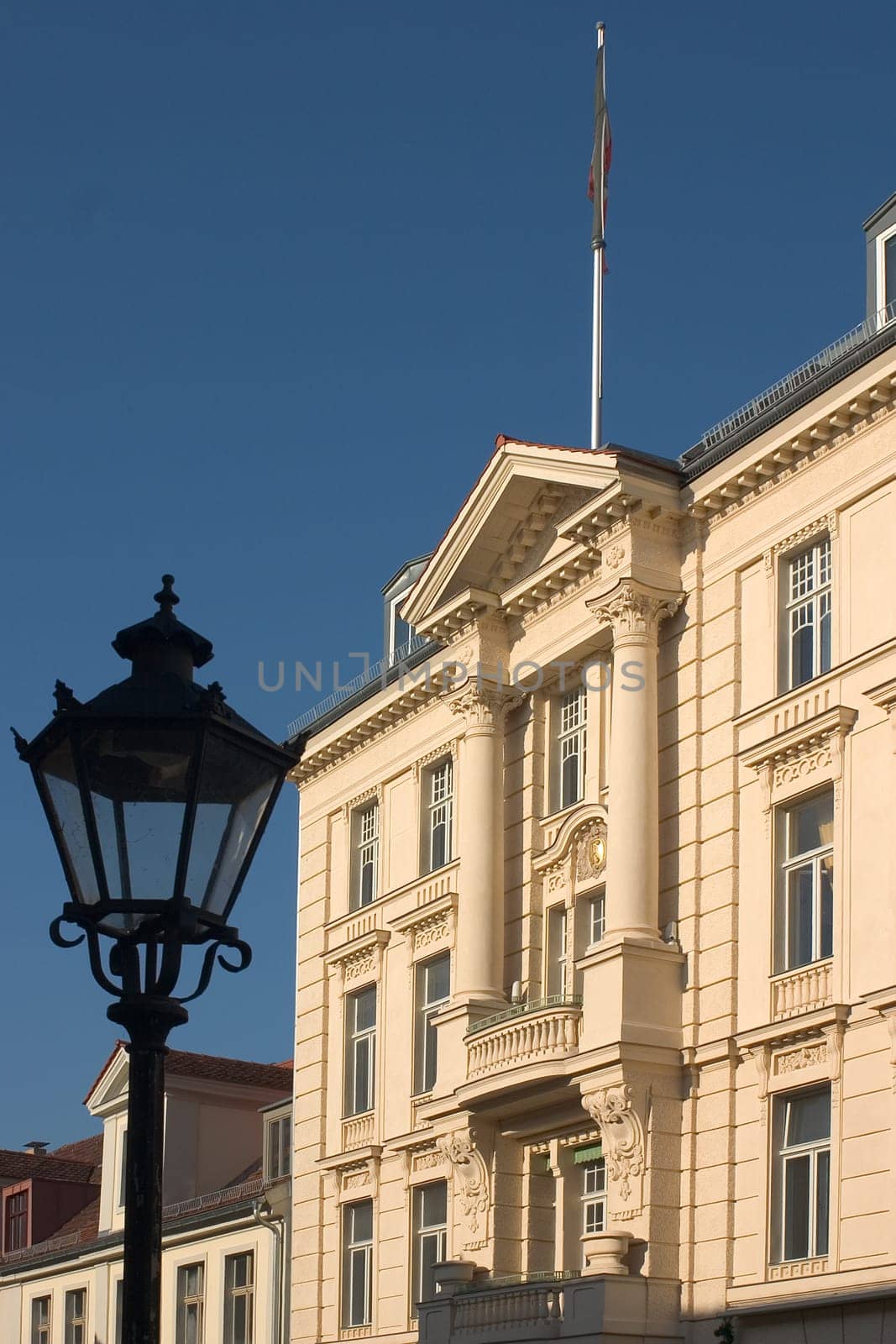 Townhouse with lantern