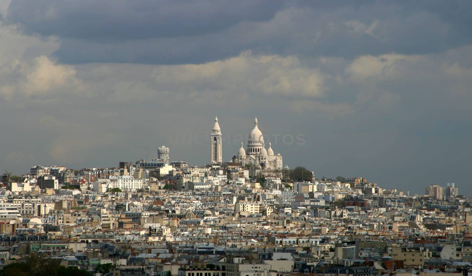 France,Paris,view from the Arc de Triomphe to the Sacré-Coeur