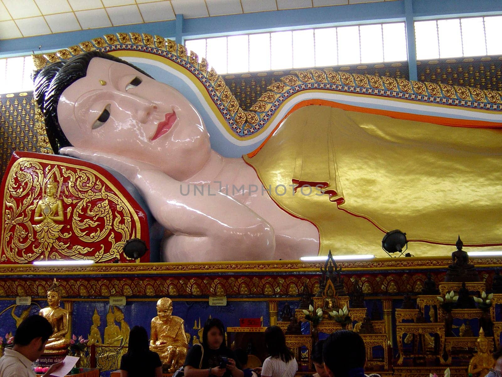 Reclining Buddha Wat Chayamangkalaram Georgetown Penang Island Malaysia