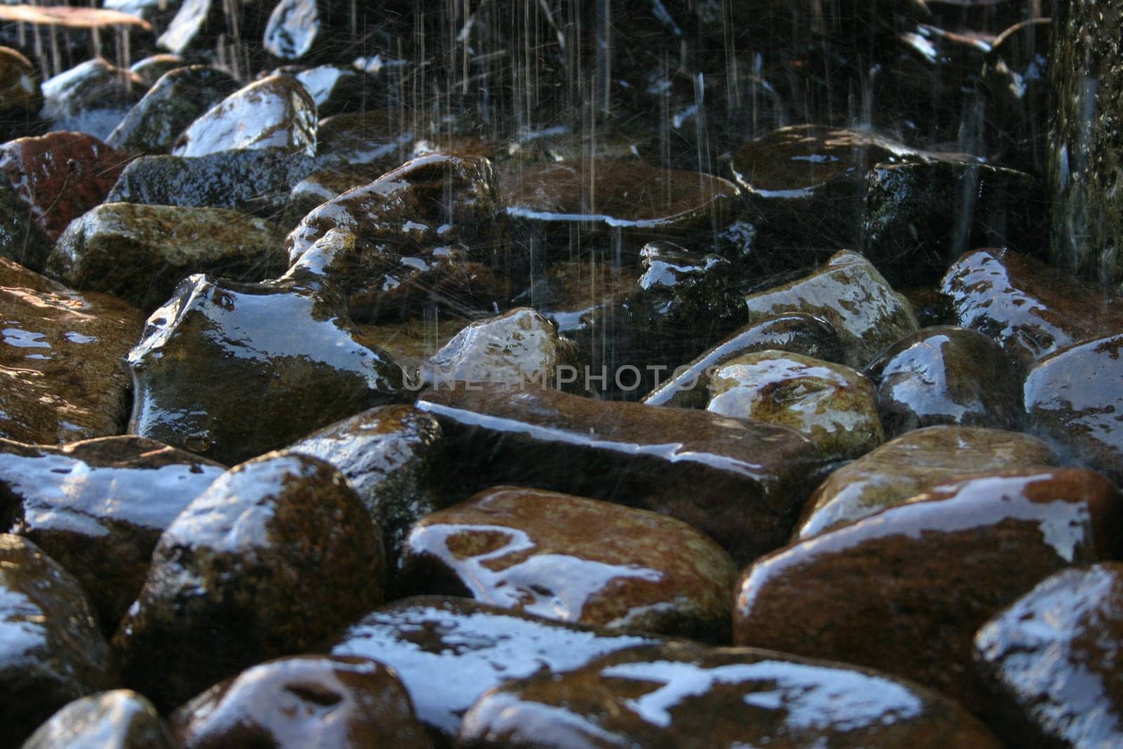 Stones in the rain