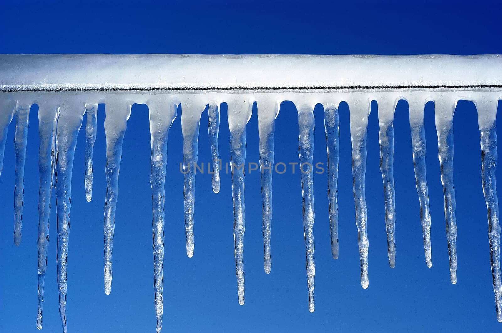A wire after a frost sprinkler