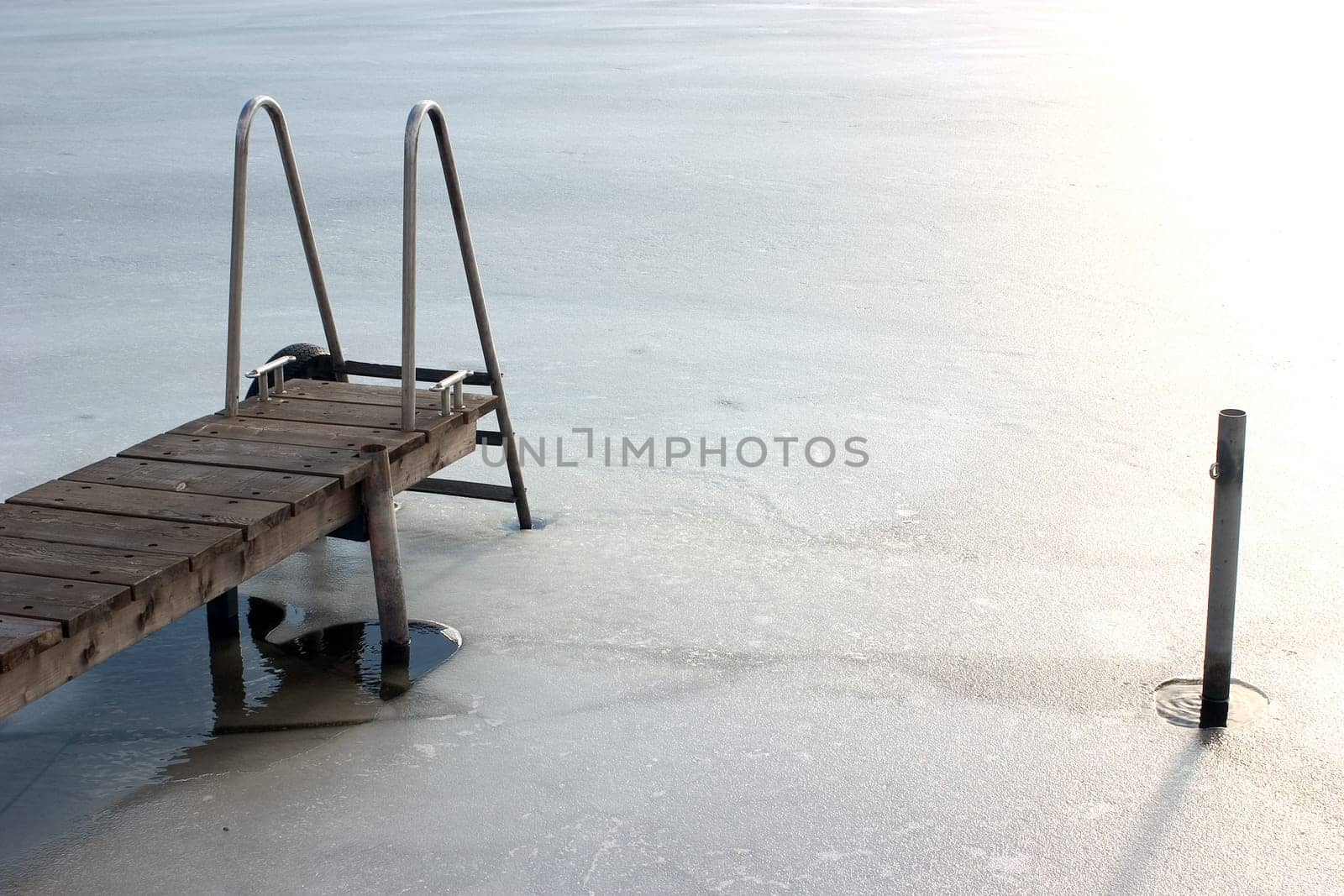 Pier in the ice