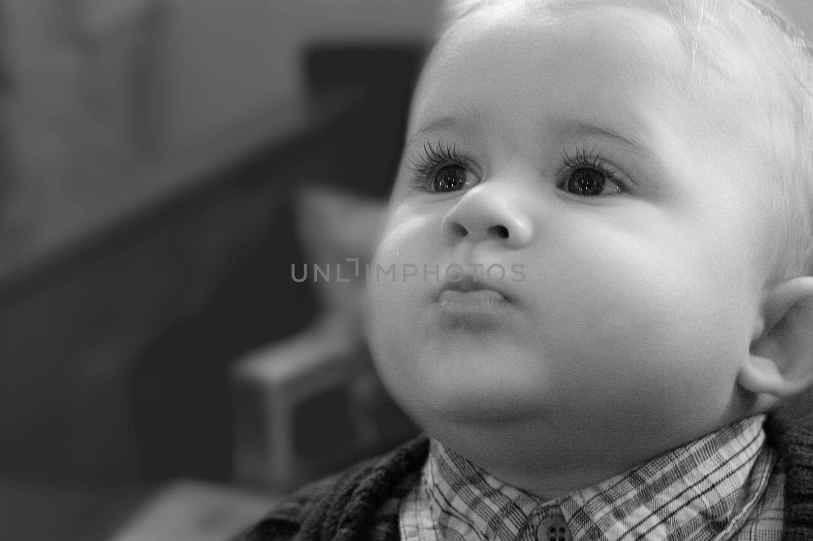 My godchild during his baptism...
