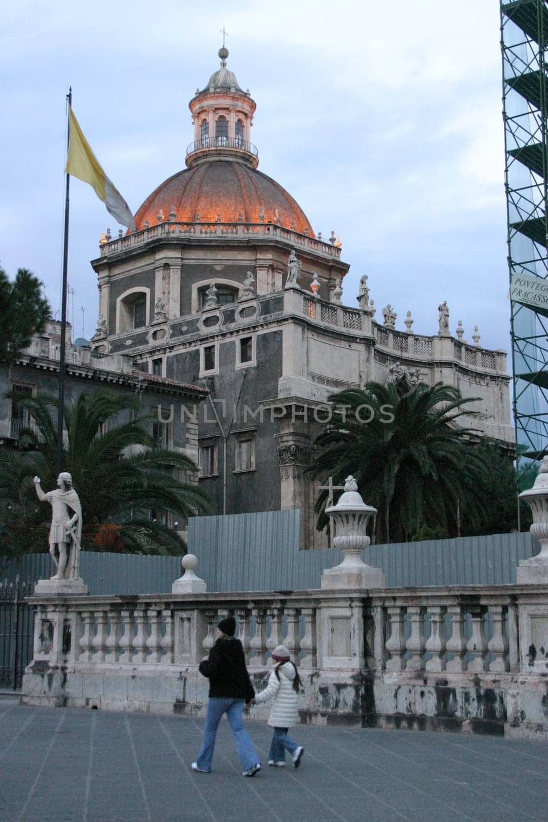 Church dome in Catania (Sicily)