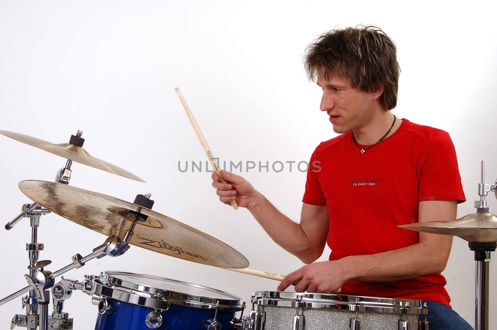 Professional on drums