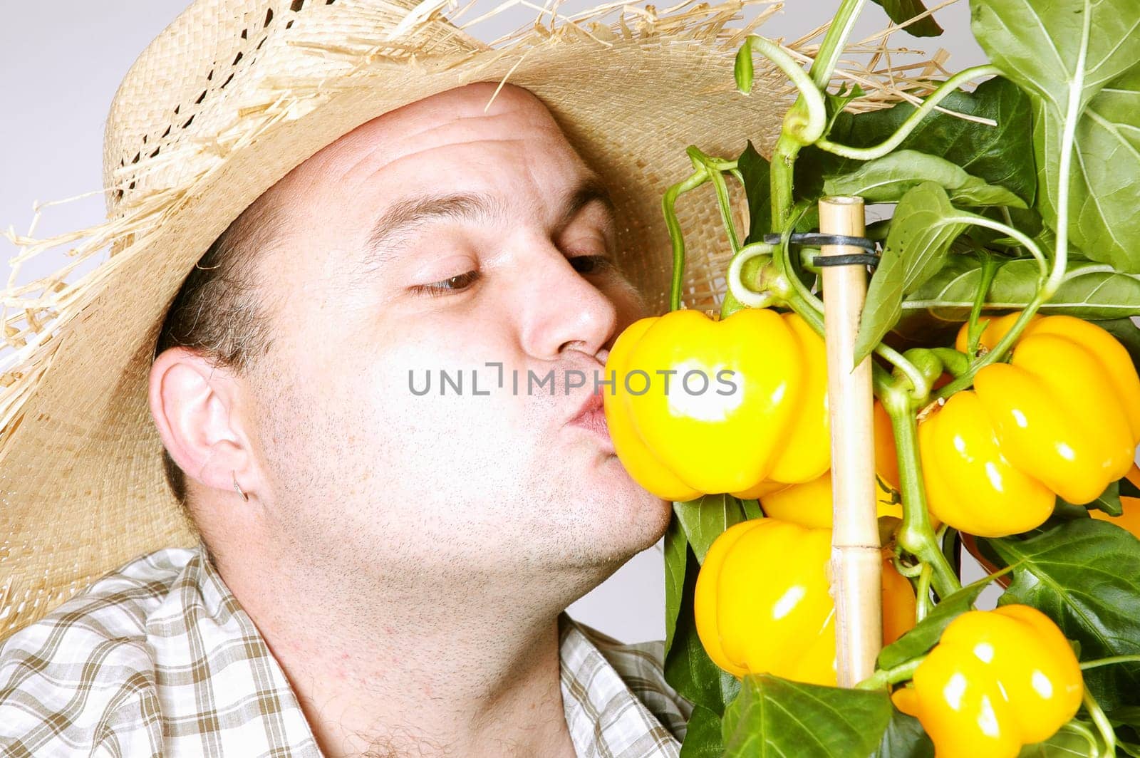 Proud gardener