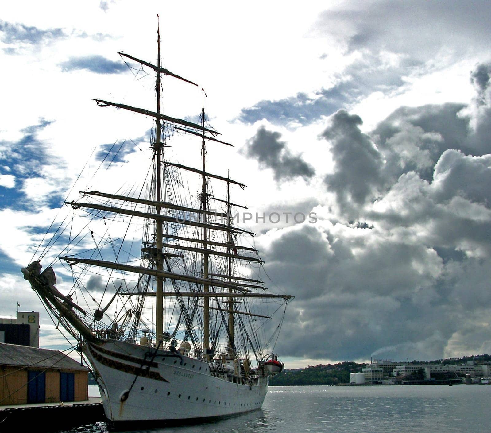 at anchor