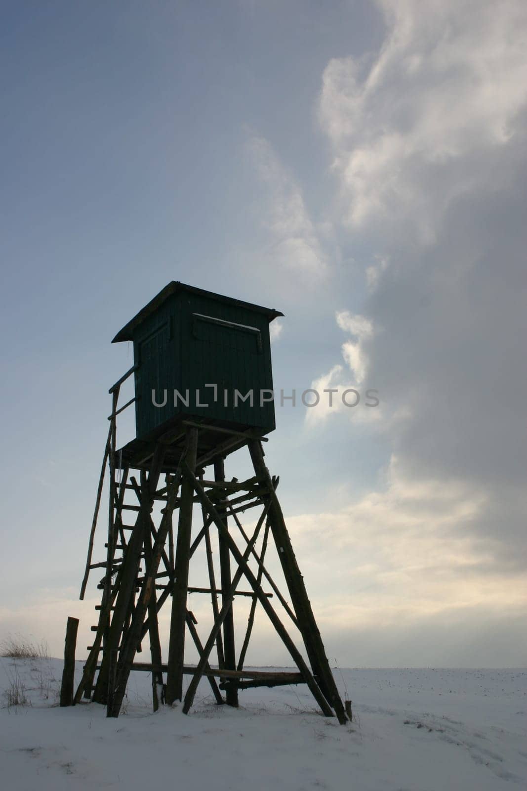 High seat in winter