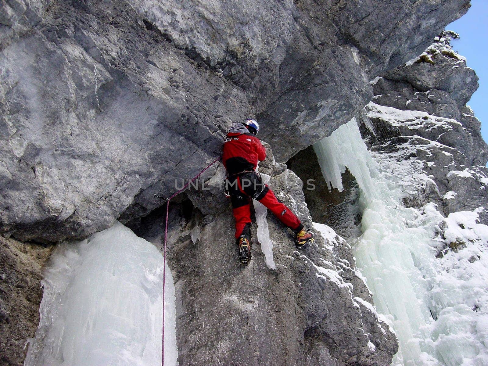Ice climbing in Urner Boden,Glarus,Switzerland