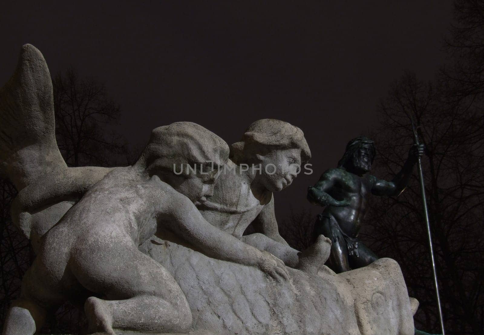 ... at the "Father Rhine"" fountain in Munich"