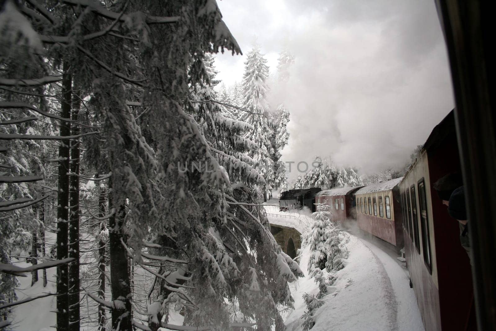 With 700 hp on the way to the Brocken,the highest mountain in the north at 1142 m above sea level.