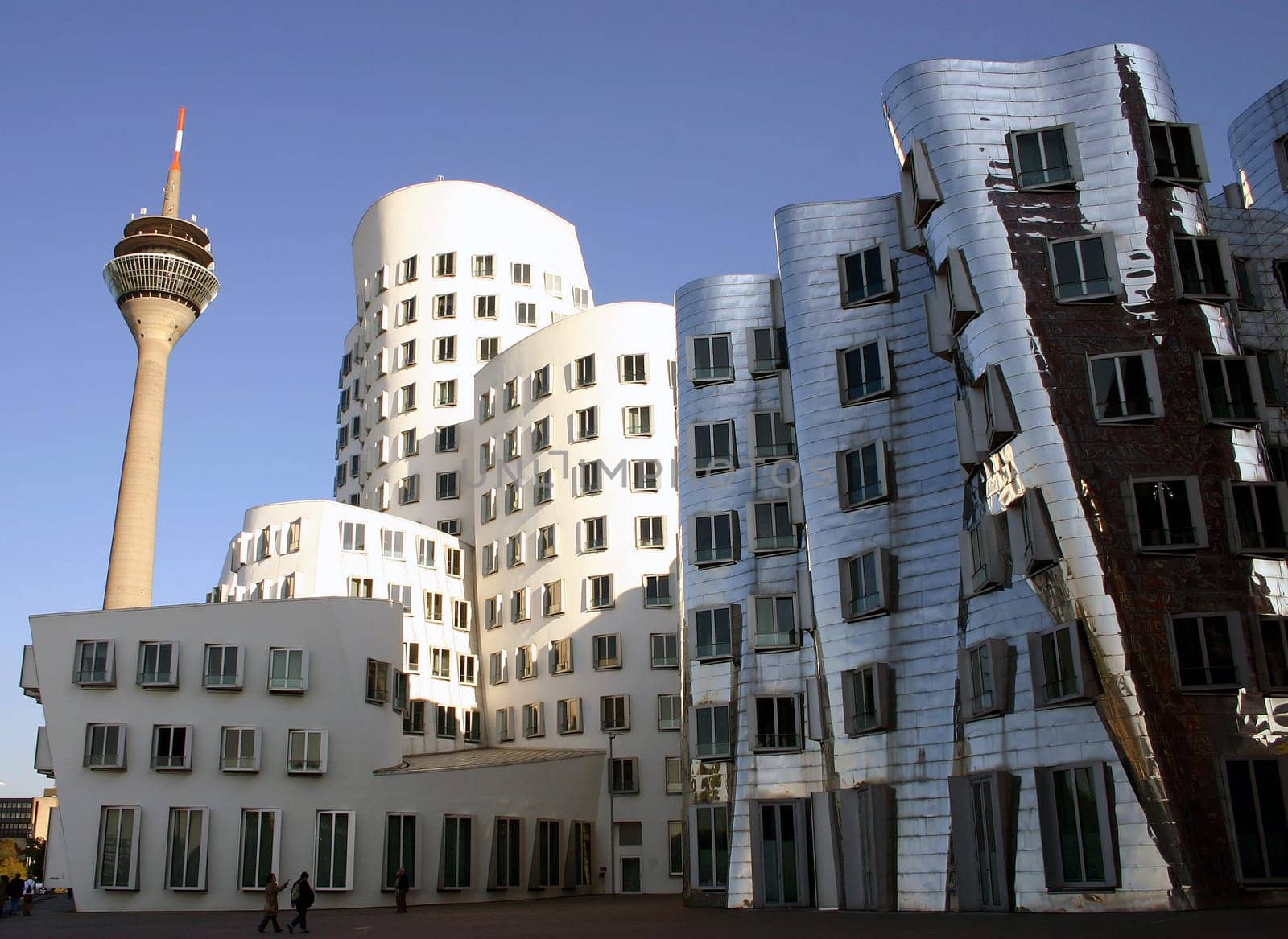 Gehry Houses with Düsseldorf TV Tower