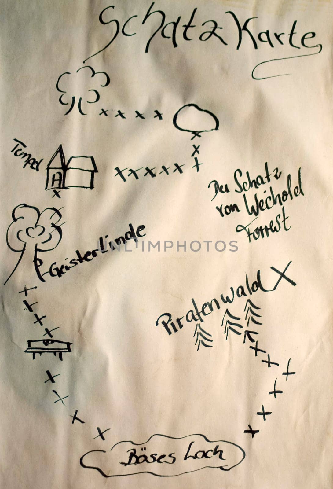 The holidays are long so we made a treasure map today,tomorrow it starts:-)