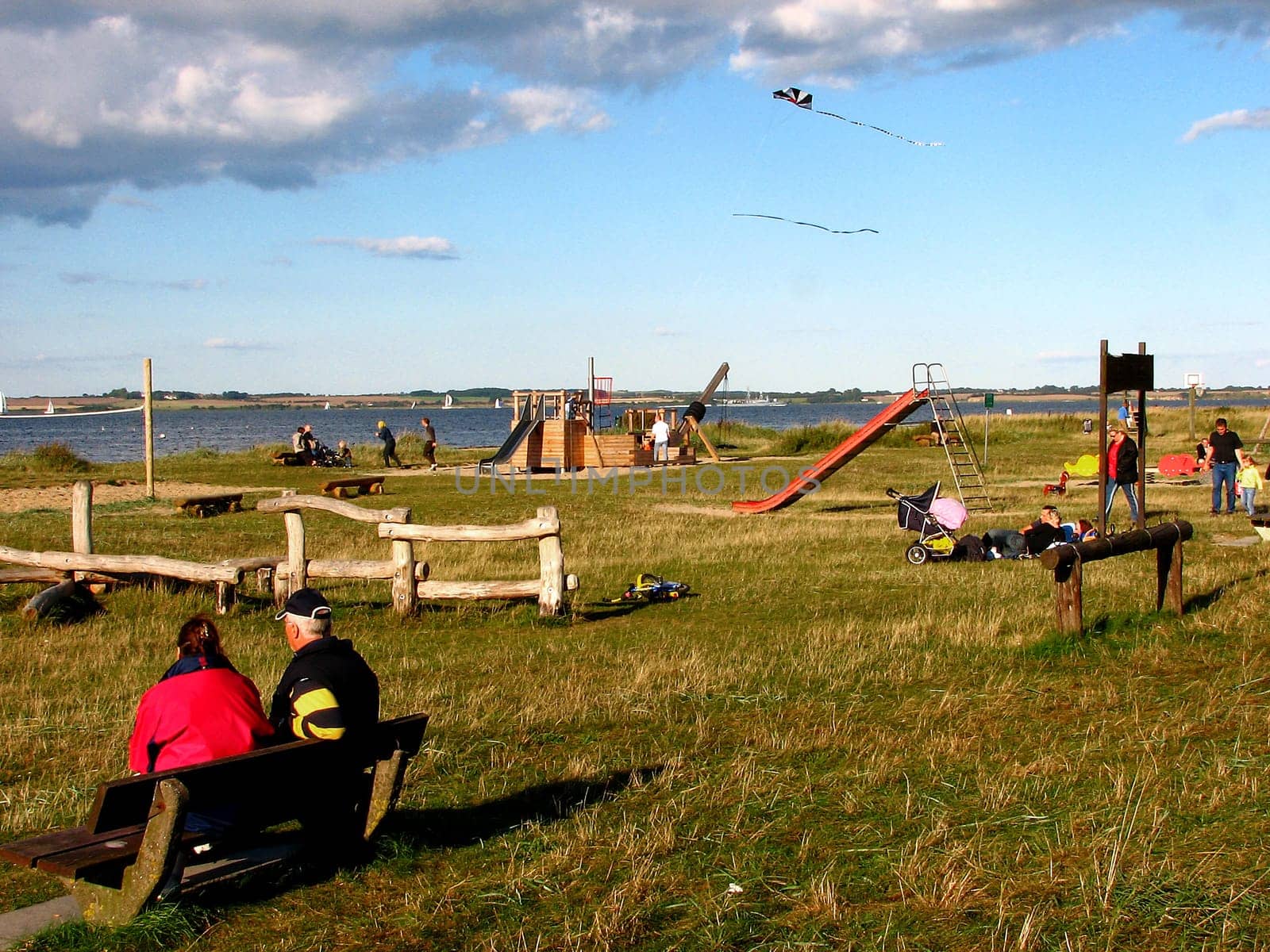 Playground in Langballigau on the Flensburg Fjord.